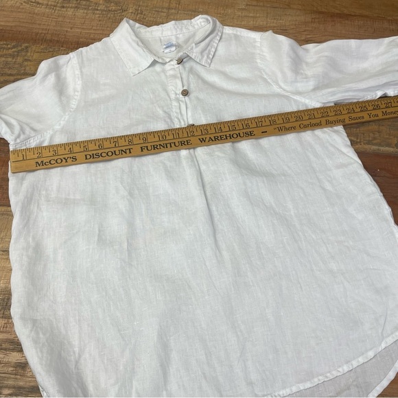 Sigred Olsen women’s Large white Linen tunic summer beach Resortwear - Picture 6 of 12